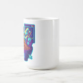 Neon Cyber Ramen - Vaporwave Retro Ästhetische Kun Kaffeetasse (Mittel)