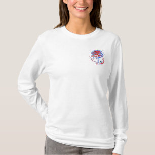 Neon-Cyber-Rosen-Grafik-T-Shirt T-Shirt