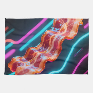 Neon-Cyber-Speckstreifen Geschirrtuch