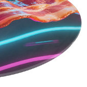 Neon-Cyber-Speckstreifen Schneidebrett (Ecke)