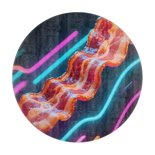 Neon-Cyber-Speckstreifen Schneidebrett (Vorderseite)