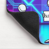 Neon Cybernetic Dreamscape Mousepad (Ecke)