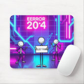 Neon Cybernetic Dreamscape Mousepad (Mit Mouse)