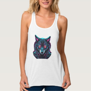 Neon Cyberpunk Animal - High-Tech Tank Top