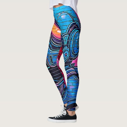 Neon Cyberpunk Astronaut Leggings (Links)
