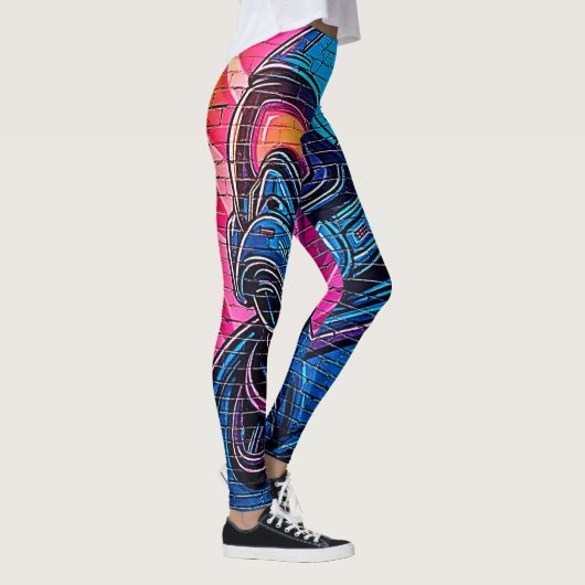 Neon Cyberpunk Astronaut Leggings (Rechts)