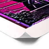 Neon Cyberpunk Astronaut Poster (Ecke)