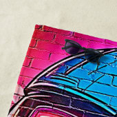 Neon Cyberpunk Astronaut Strandtuch (Beispiel)