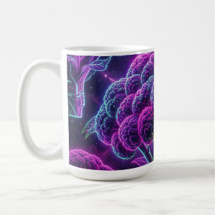 Neon-Cyberpunk-Blumenkohl-Galaxie Kaffeetasse