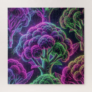 Neon-Cyberpunk-Blumenkohl-Galaxie Puzzle