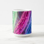 Neon-Cyberpunk-glühende Gurken Kaffeetasse (Mittel)