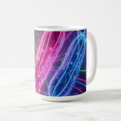 Neon-Cyberpunk-glühende Gurken Kaffeetasse (VorderseiteRechts)