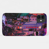 Neon Cyberpunk Metropole Case-Mate iPhone Hülle (Rückseite (Horizontal))