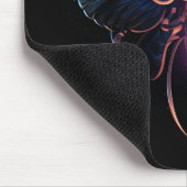 Neon-Cyberpunk-Motte Mousepad (Ecke)