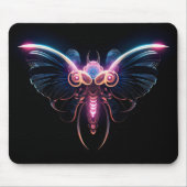 Neon-Cyberpunk-Motte Mousepad (Vorne)
