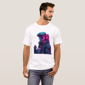 Neon Cyberpunk Tactical Unit T-Shirt (Vorne ganz)