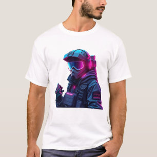 Neon-Cyberpunk-Taktikeinheit T-Shirt