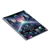 Neon Cyberworld Notizblock (Rechte Seite)