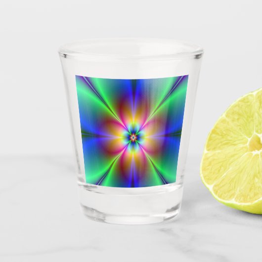 Neon Daisy Schnapsglas (Vorderseite)