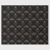 Neon-Damask-Muster Geschenkpapier (Flach)