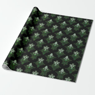 Neon-Damask-Muster Geschenkpapier