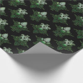 Neon-Damask-Muster Geschenkpapier (Ecke)