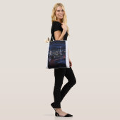Neon-Dämmerung über San Francisco Tasche (Am Model)