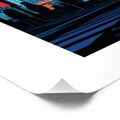 Neon Dämmerung über Tokyo Poster (Ecke)