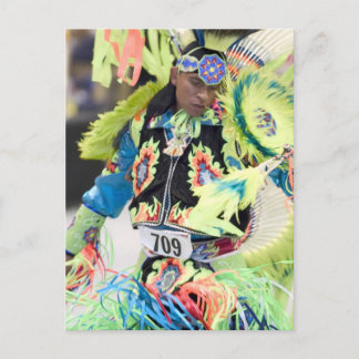 Neon Dancing Man Postkarte