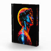 Neon-David-Statue Fotoblock (Rechts)