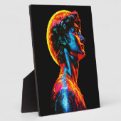 Neon-David-Statue  Fotoplatte (Seite)
