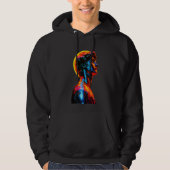 Neon David Statue Hoodie (Vorderseite)