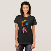 Neon-David-Statue T-Shirt (Vorne ganz)