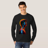 Neon-David-Statue T-Shirt (Vorne ganz)