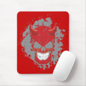 Neon Demon Skull Mousepad (Mit Mouse)