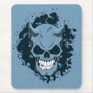 Neon Demon Skull Mousepad