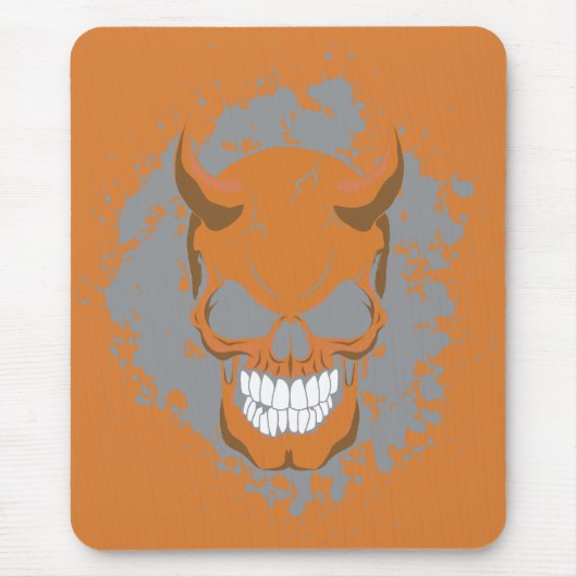 Neon Demon Skull Mousepad (Vorne)