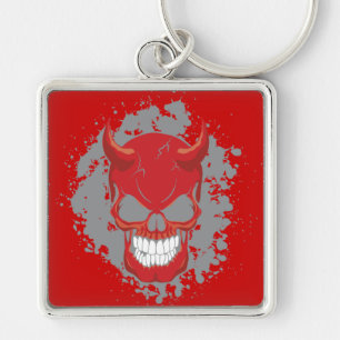 Neon Demon Skull Schlüsselanhänger