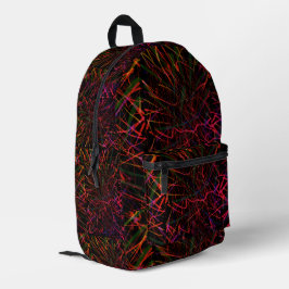 Neon der 80 bedruckter rucksack