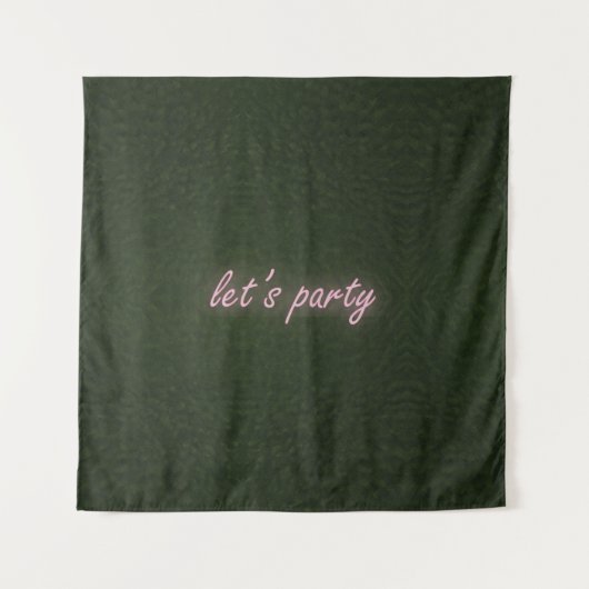 Neon des Party lass Wandteppich (Vorderseite)