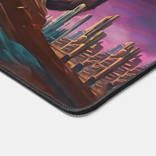 Neon Desert Dawn Schreibtischunterlage (Ecke)