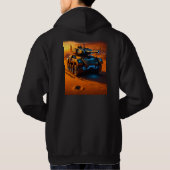 Neon Desert Tank Hoodie – Futuristic Sci-Fi Combat (Rückseite)