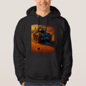 Neon Desert Tank Hoodie – Futuristic Sci-Fi Combat (Vorderseite)