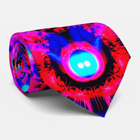 Neon Design Krawatte (Gerollt)