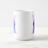 Neon Devil Synthwave Demon Head Retro Horror Kaffeetasse (Mittel)