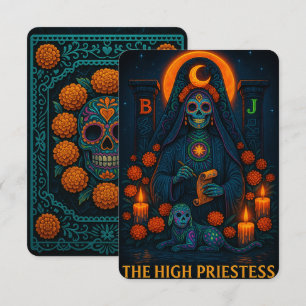 Neon Dia de los Mueres Tarot