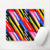 Neon-Diagonalstreifen-Geschwindigkeitsstoß Mousepad (Mit Mouse)