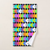 Neon Diamonds Badhandtuch Set (Handtuch)