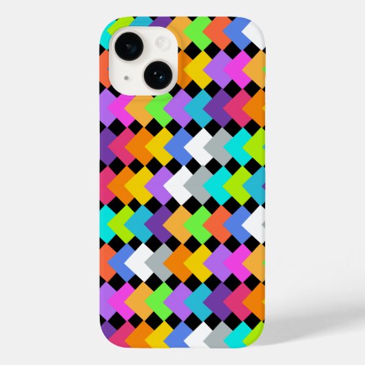Neon Diamonds Case-Mate iPhone Hülle (Rückseite)