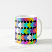 Neon Diamonds Coffee Tasse (VorderseiteRechts)